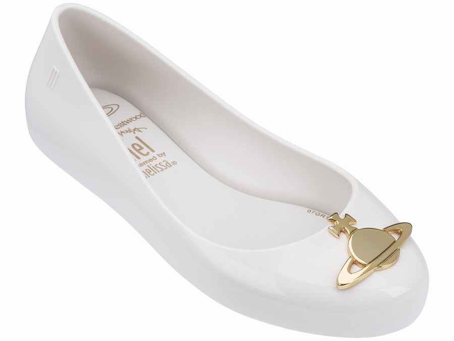 Bailarinas Melissa Vivienne Westwood Space Love Orb Niños - Blancas - Argentina BHY-537042